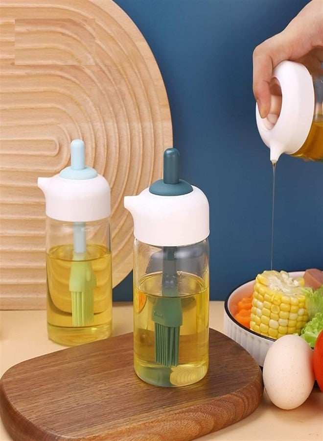 draval Oil Dispenser Bottle With Silicone Brush 2 in 1 Silicone Dropper Measuring Oil Dispenser Bottle - Image 5